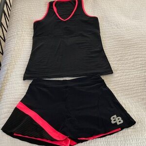 Belen Berbel racer back top and skort set